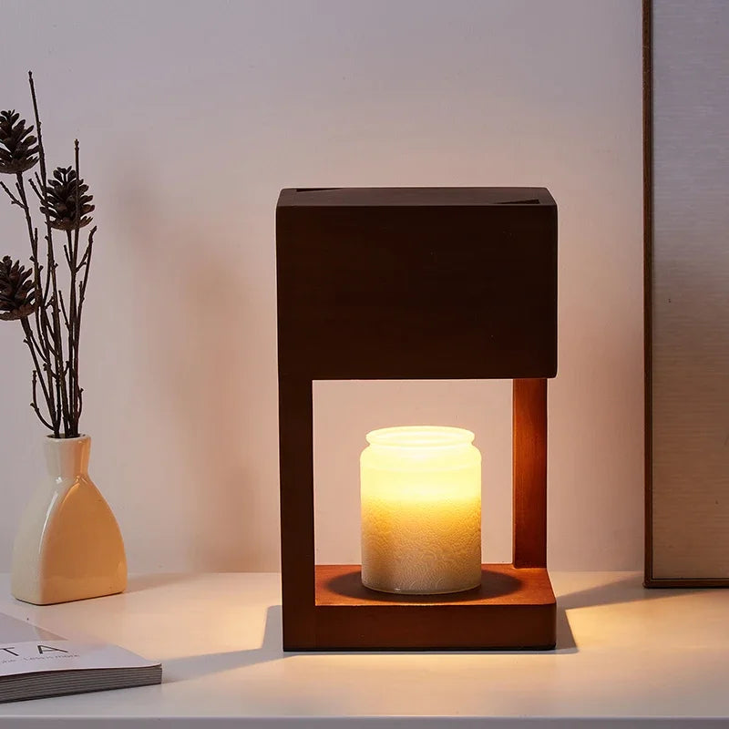 AromaLaluz - Nordic Wood Candle Warmer